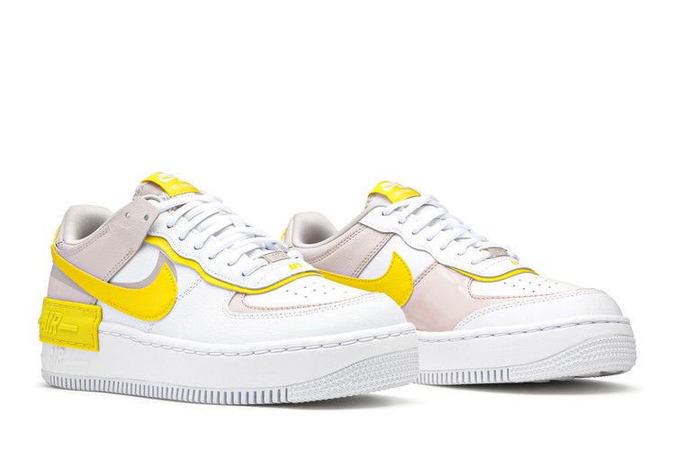 Nike Air Force 1 Low Shadow White Barely Rose Speed Yellow (Women's)