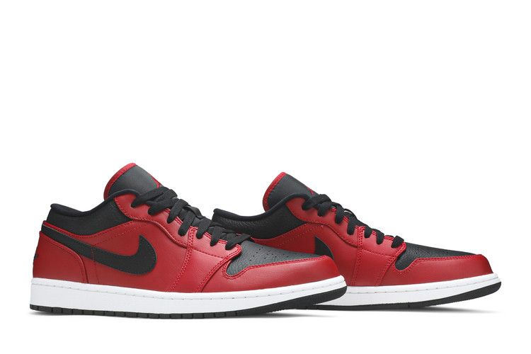 Jordan 1 Low Reverse Bred Pebbled Swoosh