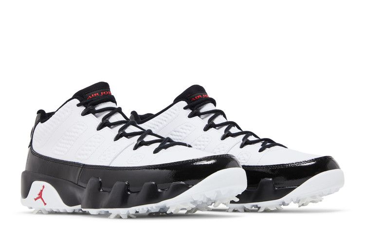 Jordan 9 Retro Low Golf White Black True Red