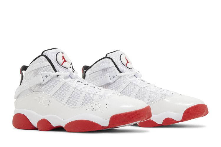 Jordan 6 Rings White University Red Black