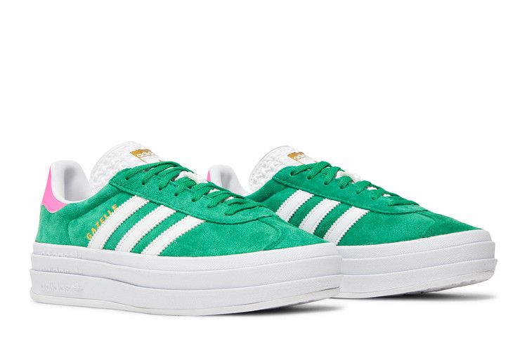 adidas Gazelle Bold Green Lucid Pink (Women's)