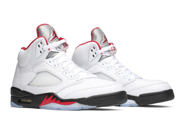 Jordan 5 Retro Fire Red Silver Tongue (2020)