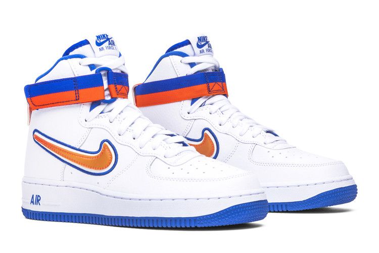 Nike Air Force 1 High Sport NBA White Team Orange Game Royal