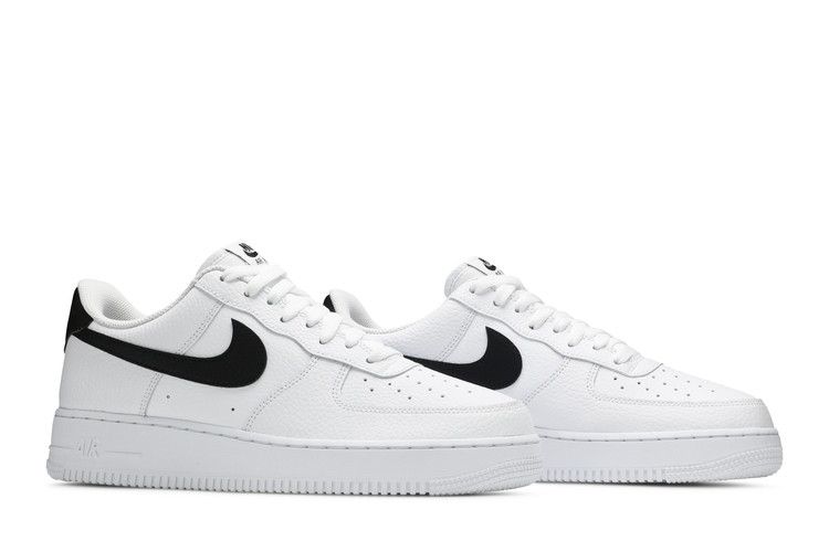 Nike Air Force 1 Low '07 White Black Pebbled Leather