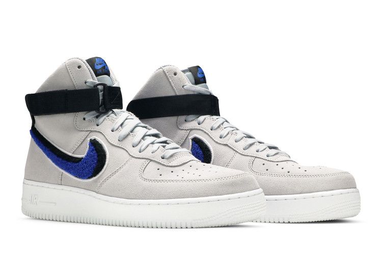 Nike Air Force 1 High Chenille Swoosh Wolf Grey