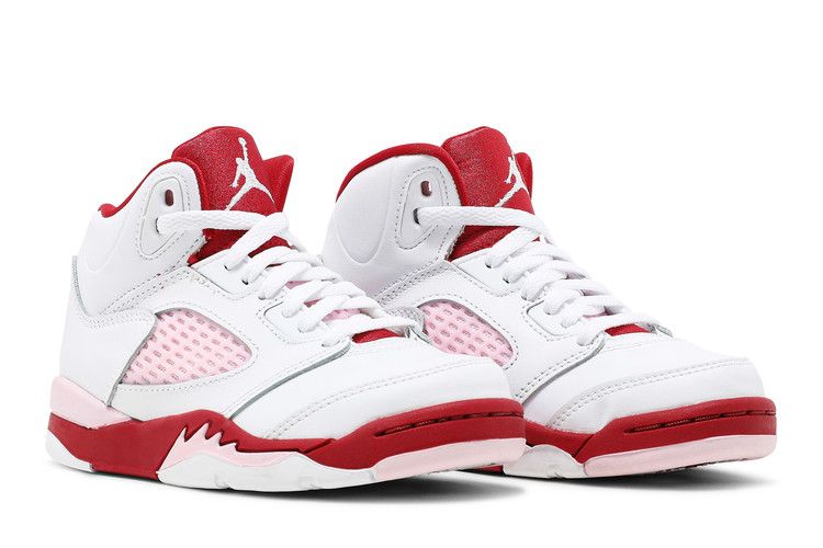 Jordan 5 Retro White Pink Red (PS)