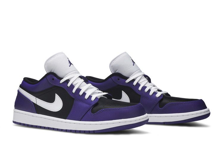 Jordan 1 Low Court Purple Black
