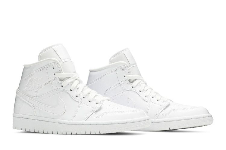Jordan 1 Mid Triple White (Women's)