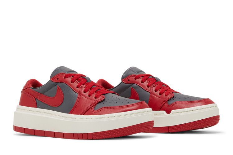 Jordan 1 Elevate Low Dark Grey Varsity Red (Women's)