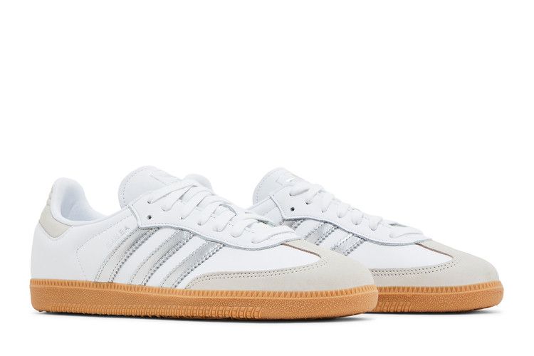 adidas Samba OG White Silver Metallic Grey (Women's)