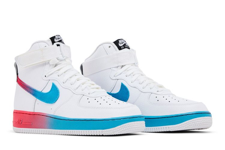 Nike Air Force 1 High Gradient White Blue Fury Ember Glow