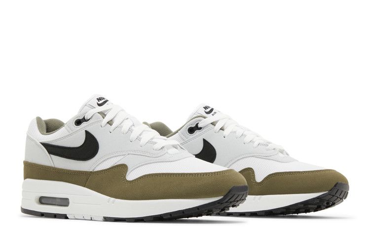 Nike Air Max 1 White Black Medium Olive