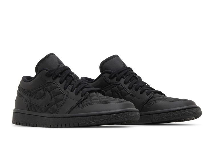 Jordan 1 Low Triple Black Quilted (Women's)