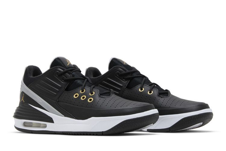Jordan Max Aura 5 Black White Wolf Grey Metallic Gold