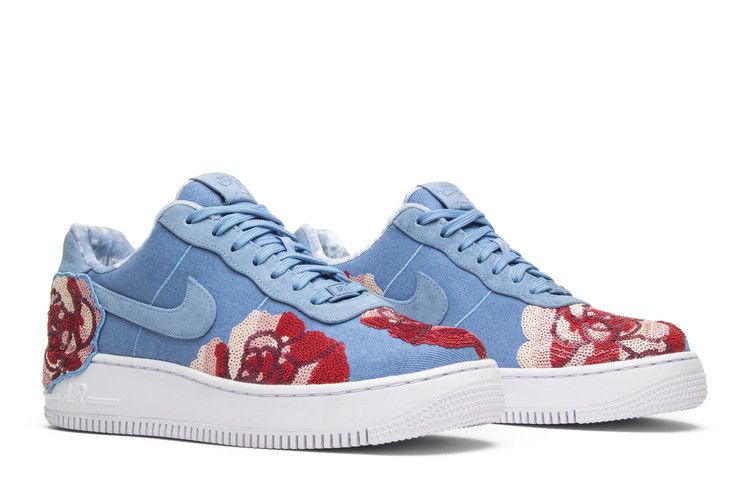 Nike Air Force 1 Upstep Low Denim Rose Sky (Women's)