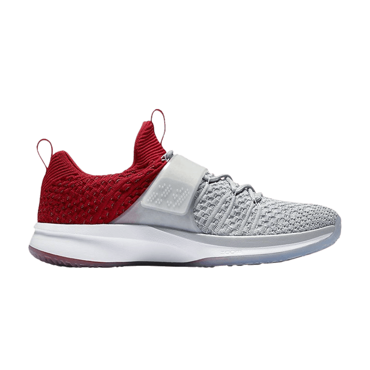 Jordan Trainer 2 Flyknit Wolf Grey Gym Red