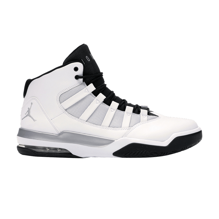 Jordan Max Aura White Metallic Silver Black
