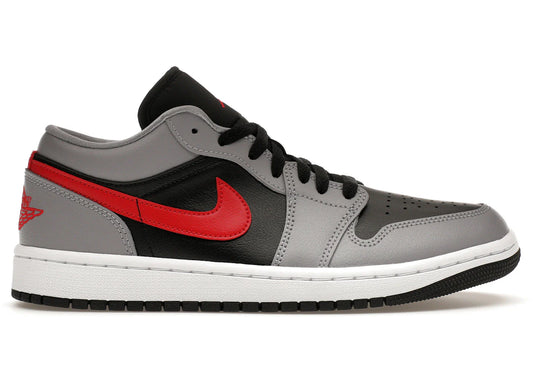 Jordan 1 Low Cement Grey Fire Red (Women's)