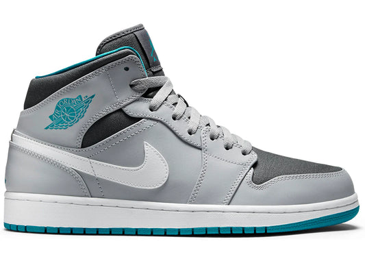 Jordan 1 Mid Wolf Grey Tropical Teal