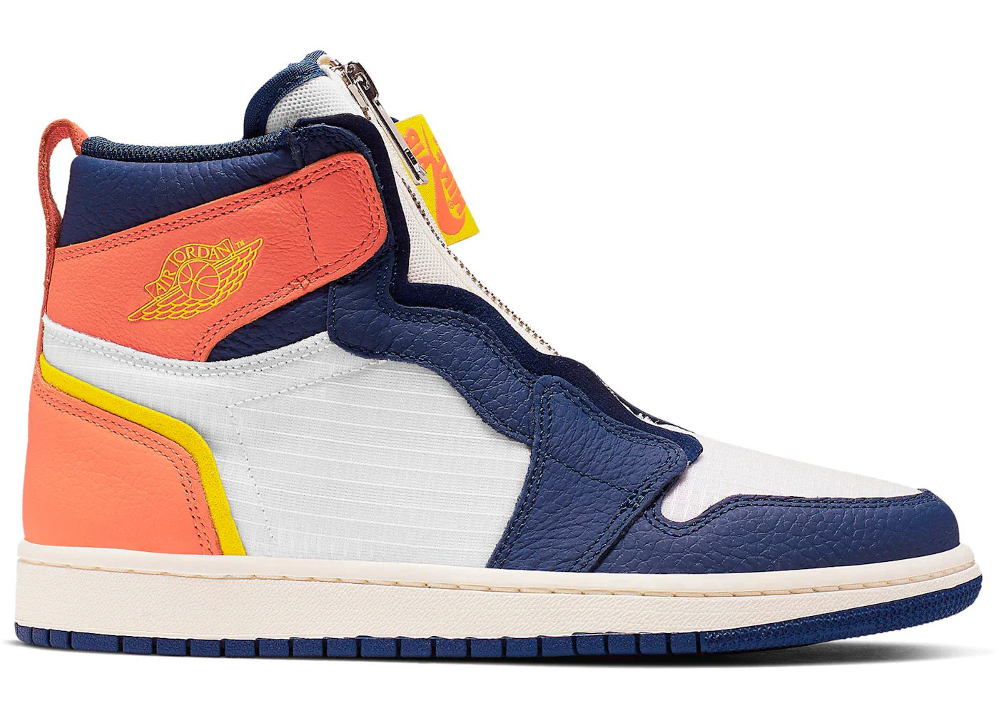 Jordan 1 Retro High Zip Blue Void Turf Orange (Women's)