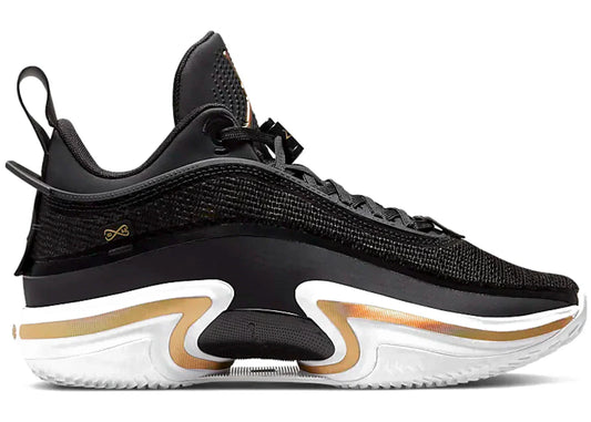 Jordan 36 Low PF Black Gold (White Sole)