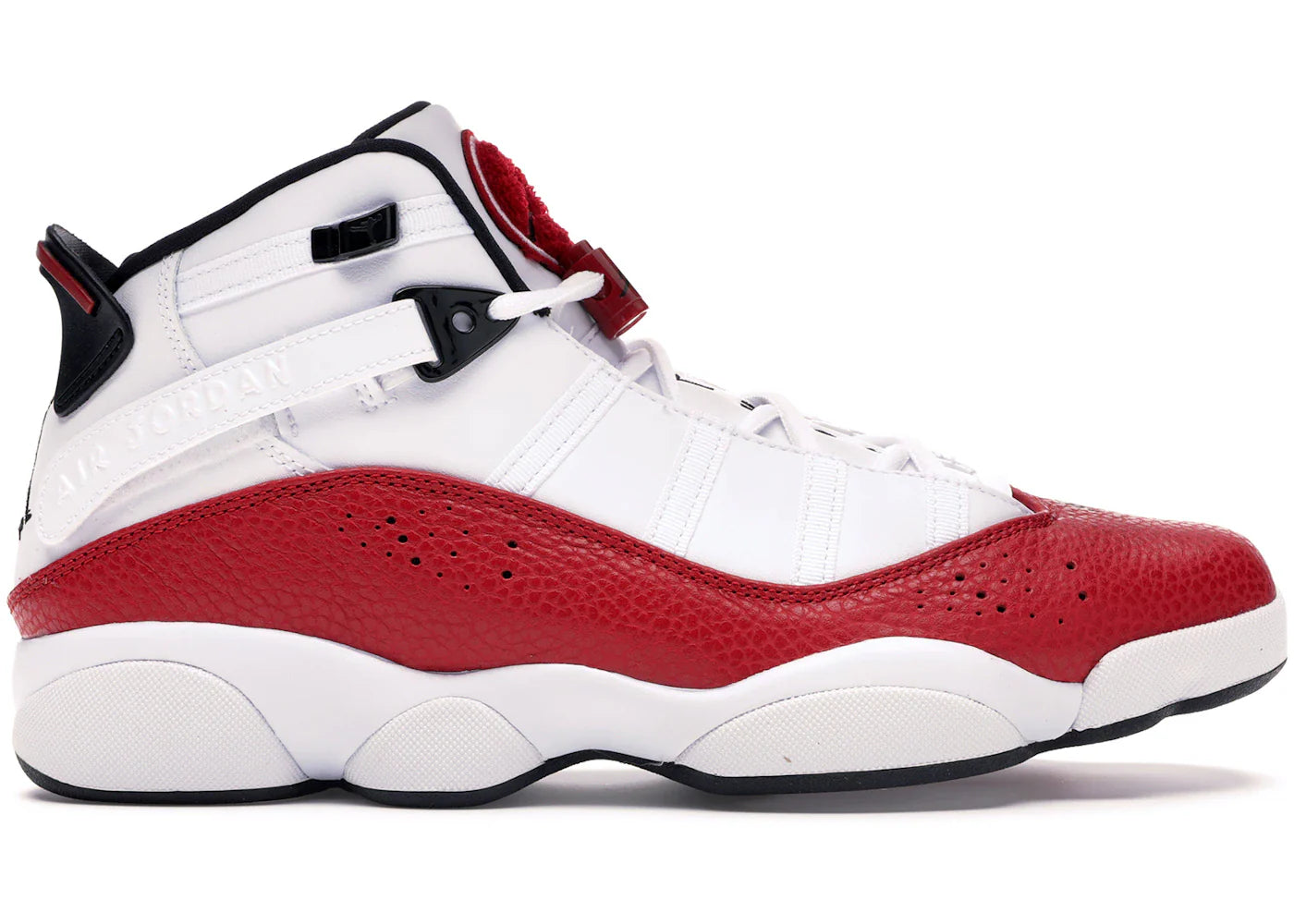 Jordan 6 Rings White University Red