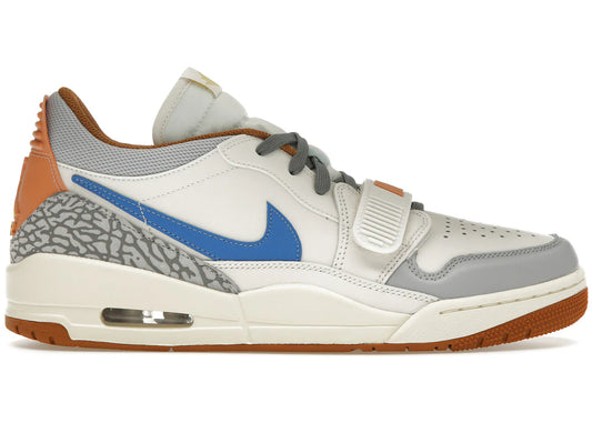 Jordan Legacy 312 Low Phantom Amber Brown Star Blue