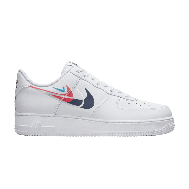 Nike Air Force 1 Low '07 Quadruple Swoosh White Navy Crimson