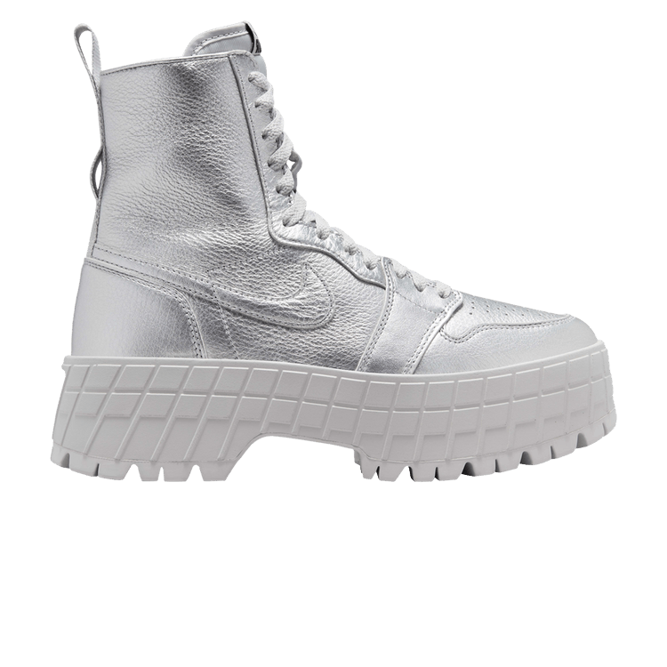 Jordan 1 Brooklyn Metallic Silver Neutral Grey (Women's)