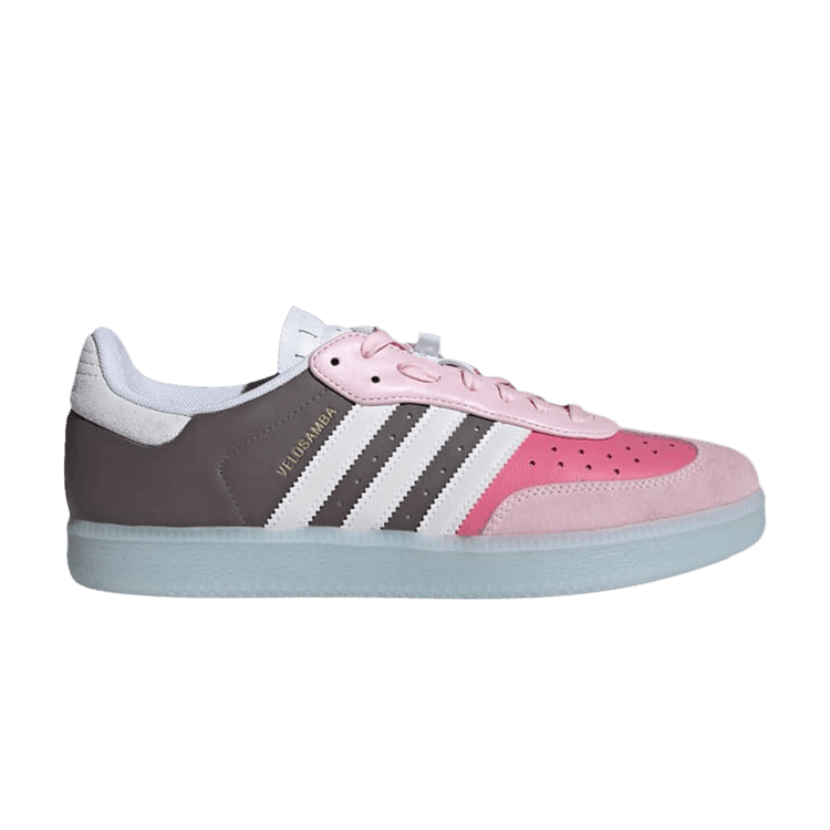 adidas Velosamba Leather Charcoal Cloud White Clear Pink