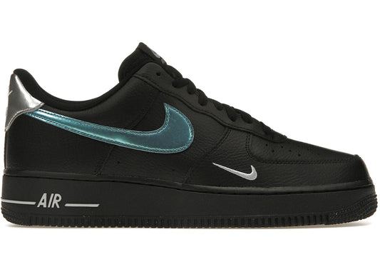 Nike Air Force 1 '07 Low Black Blue Lightning