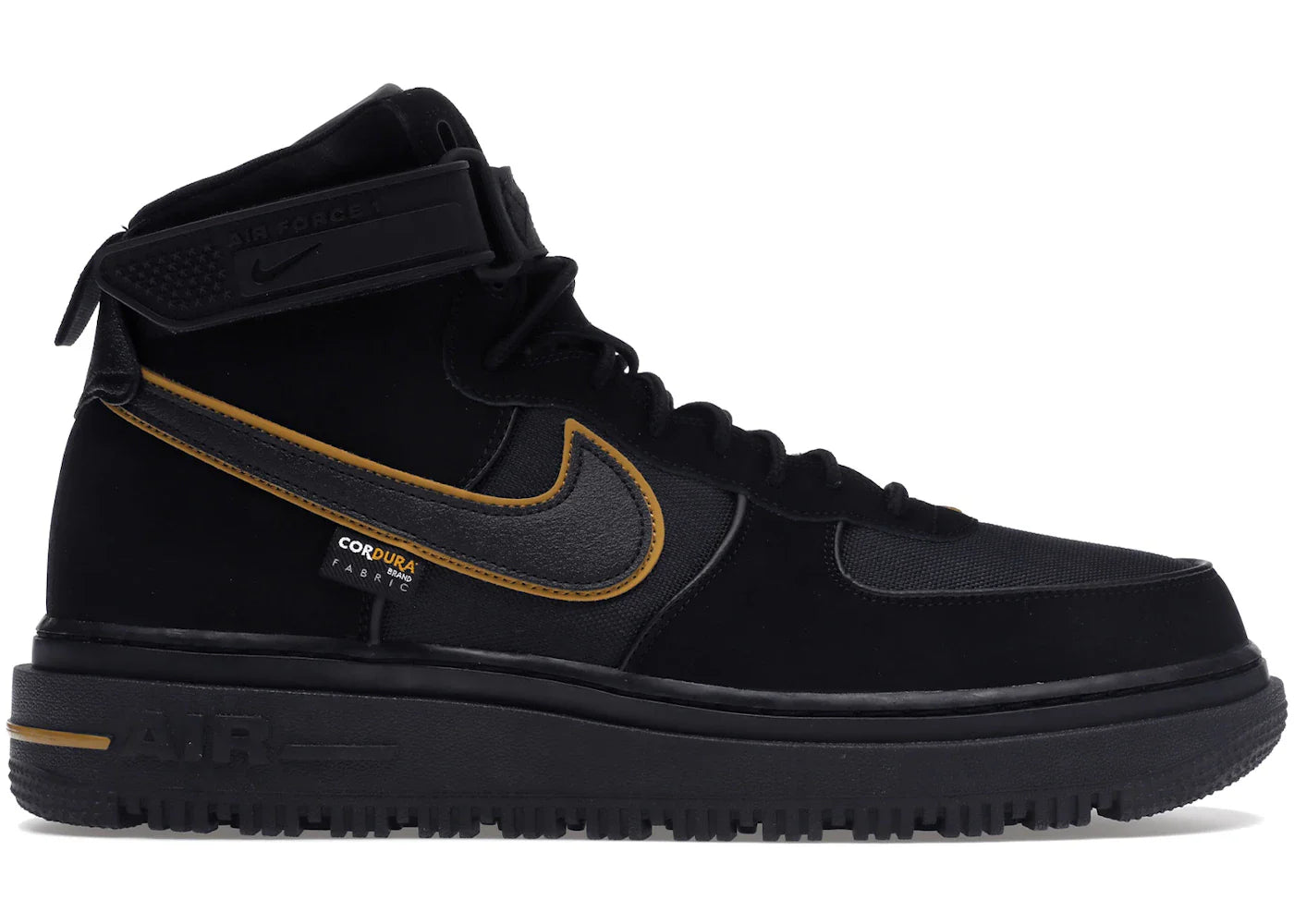 Nike Air Force 1 Boot Cordura Black Gold