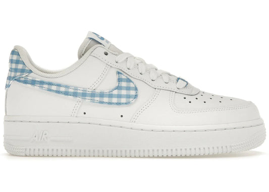 Nike Air Force 1 Low '07 Essential White University Blue Gingham