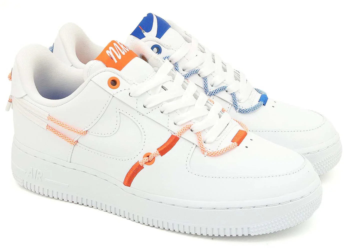 Nike Air Force 1 Low '07 LX White Orange Blue (Women's)