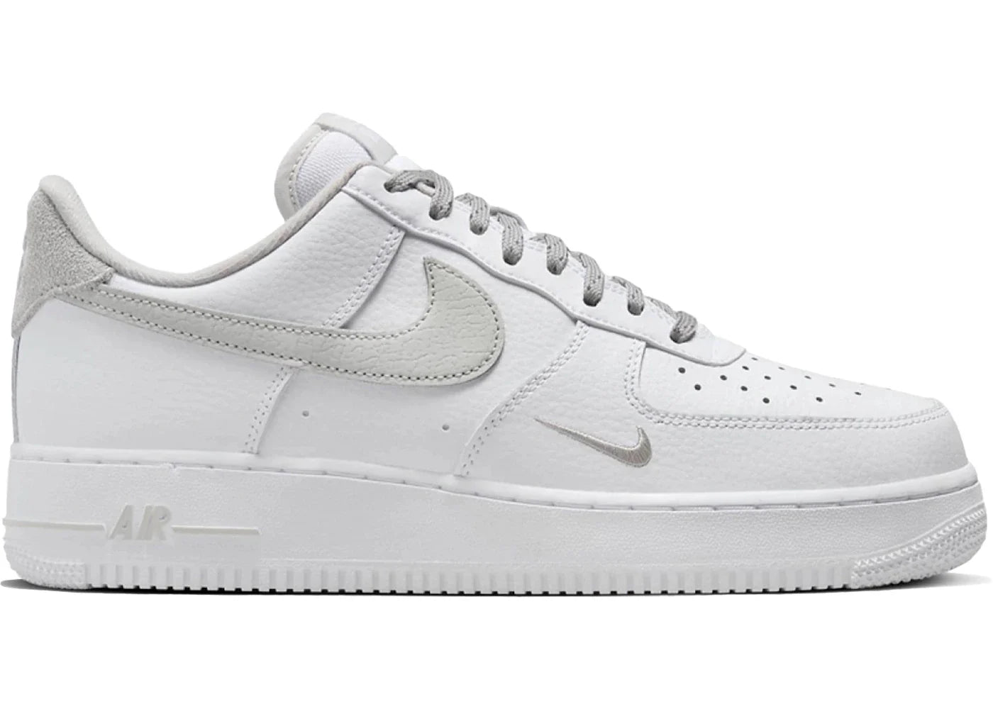 Nike Air Force 1 Low '07 White Light Iron Ore Reflective Swoosh