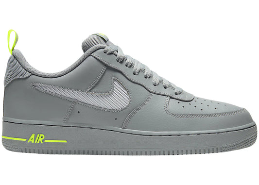 Nike Air Force 1 Low Cut Out Swoosh Particle Grey Volt