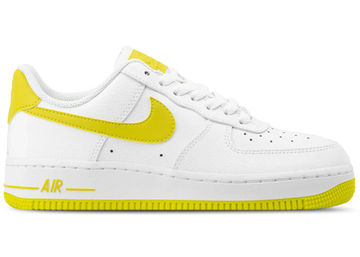 Nike Air Force 1 Low Patent White Bright Citron (Women's)