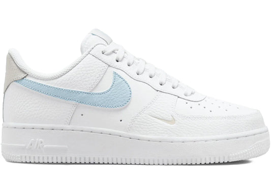 Nike Air Force 1 Low White Light Armory Blue Mini Swoosh (Women's)