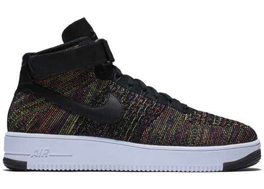 Nike Air Force 1 Mid Flyknit Multi-Color Black