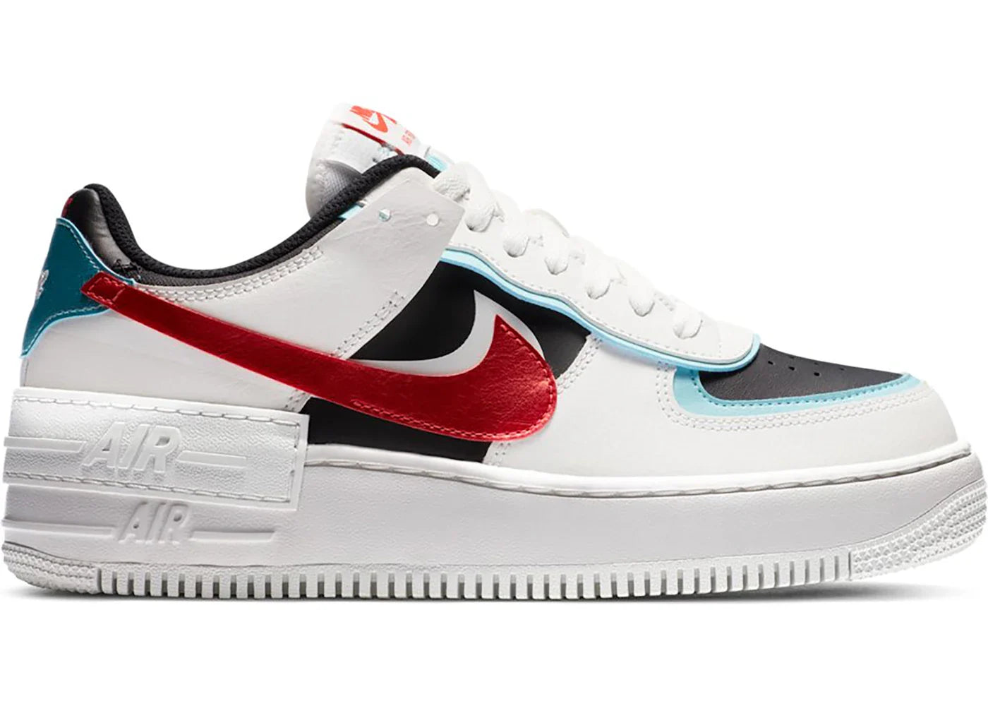 Nike Air Force 1 Low Shadow Bleached Aqua Chile Red (Women's)