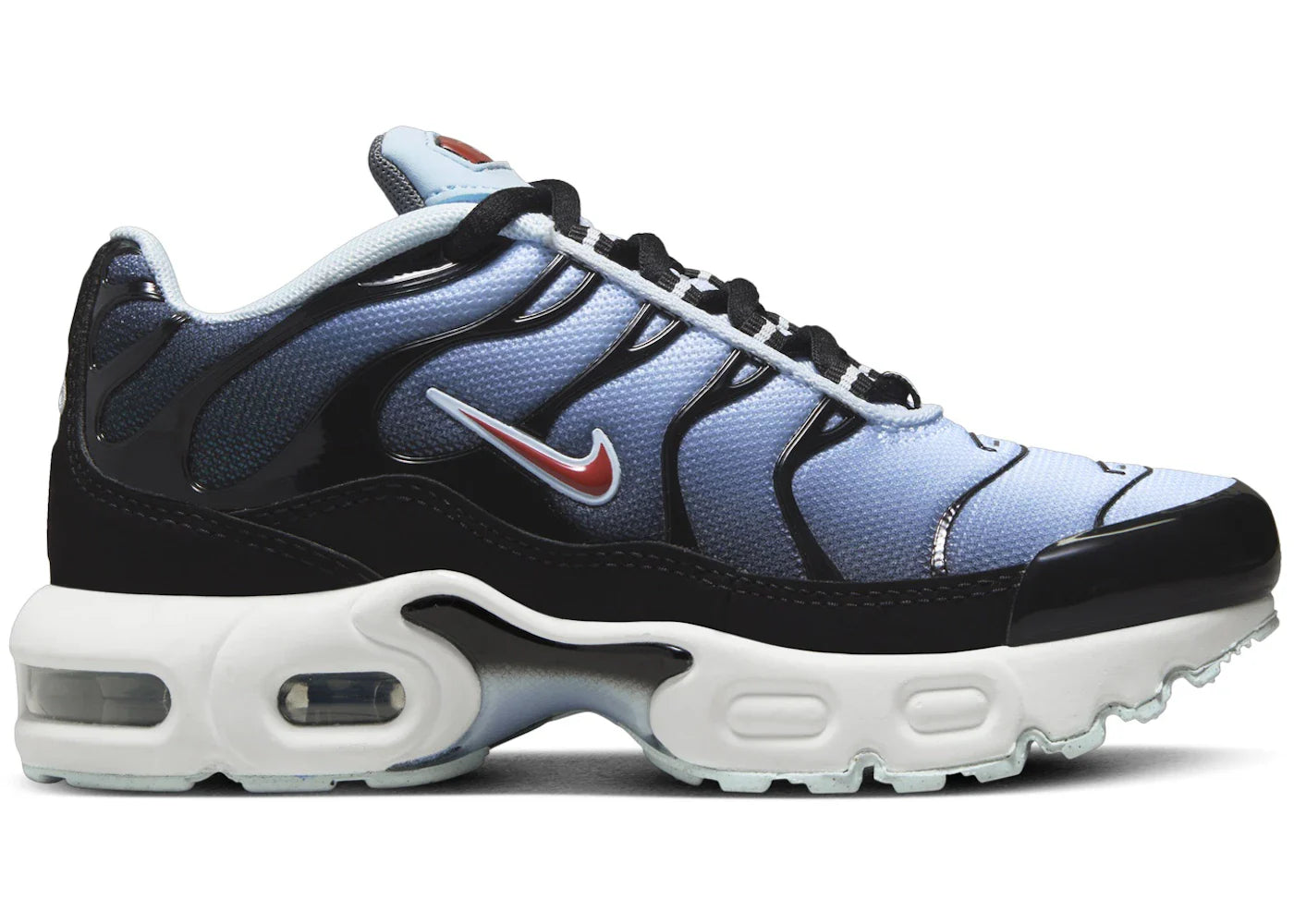 Nike Air Max Plus Black Blue Tint Light Smoke Grey Rugged Orange (PS)