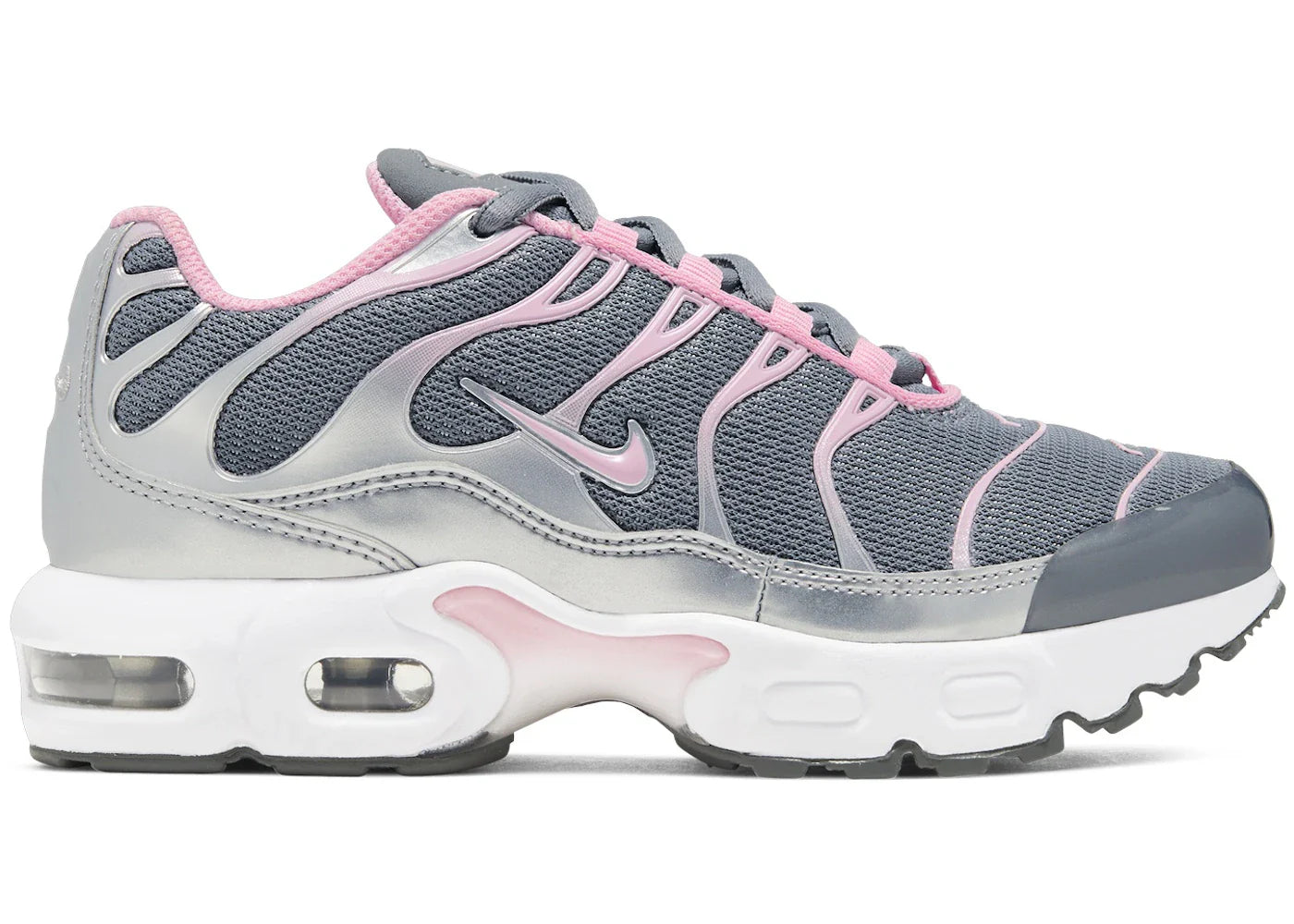 Nike Air Max Plus Metallic Silver Smoke Grey White Pink (PS)