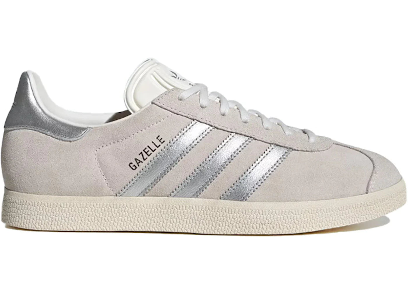 adidas Gazelle Cloud White Silver Metallic