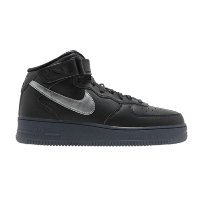 Nike Air Force 1 Mid PRM Black Metallic Silver