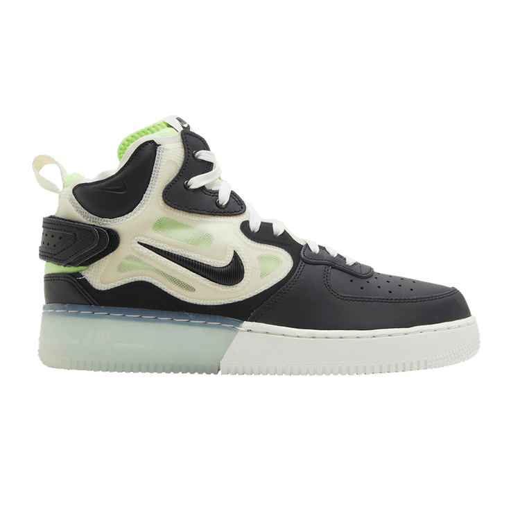 Nike Air Force 1 React Mid Black Sail Ghost Green