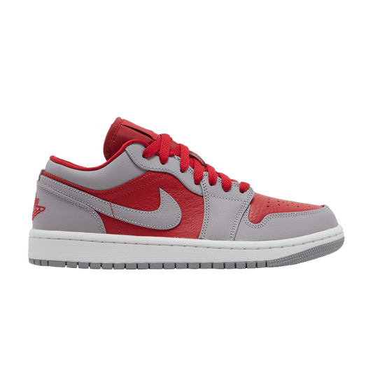 Jordan 1 Low SE Homage Split Gym Red Cement Grey (Women's)