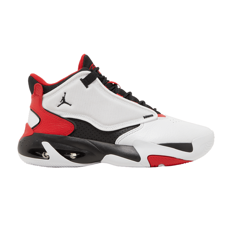 Jordan Max Aura 4 White Black University Red