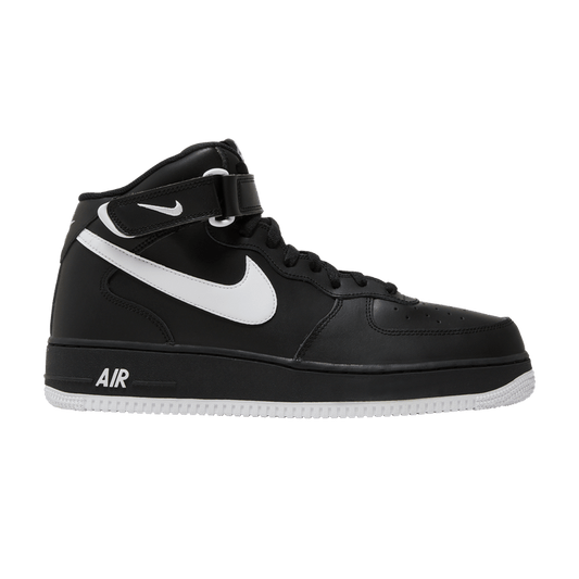 Nike Air Force 1 Mid '07 Black White Sole