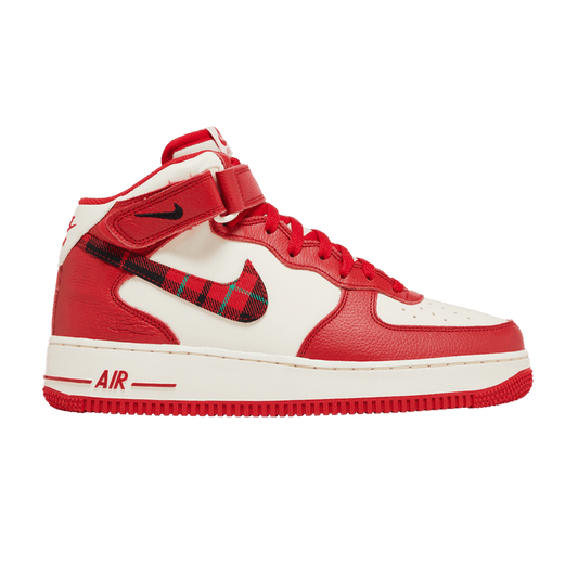 Nike Air Force 1 Mid '07 LX Plaid Cream Red