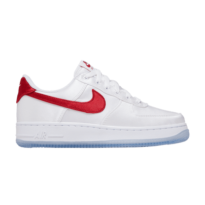 Nike Air Force 1 Low '07 Satin White Varsity Red (Women's)